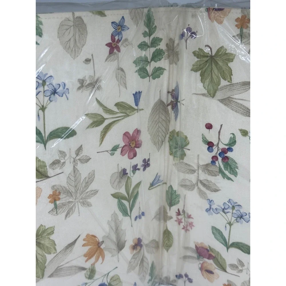 Longaberger Placemats Cream Botanical Fields Floral Cotton Set of 4 New